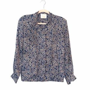 VINTAGE Pendleton Pussybow Button Up Blouse Size 8